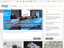 Tablet Screenshot of gazprom-neft.com